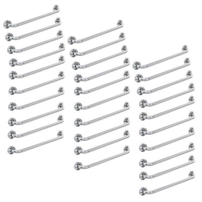 Alça De Apoio Inox Barra 50cm Banheiro Kit 30 Unidades Idoso Cadeirante Acessibilidade Deficiente