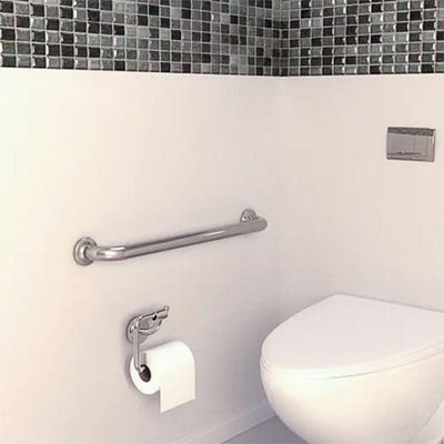 Alça De Apoio Barra 30cm Inox Suporte Acessibilidade Idoso Gestante Banheiro