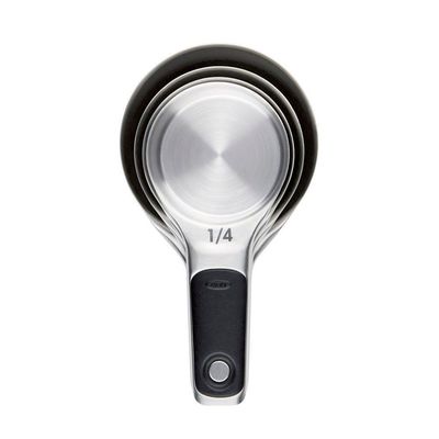 4 Xícaras Medidoras Em Inox Com Imã Oxo