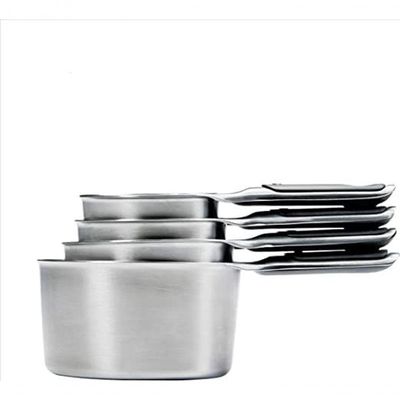 4 Xícaras Medidoras Em Inox Com Imã Oxo