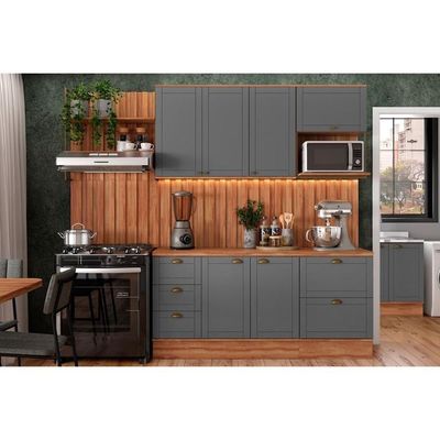 Fechamento De Cozinha Modulado Painel De Edição Para Ripado Bella 2618 61x60x3.0cm Branco