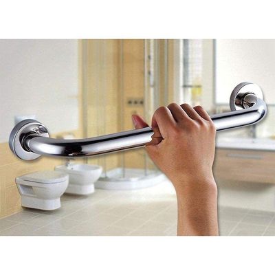 Barra Alça Apoio 30cm Inox Acessibilidade Suporte Idoso Gestante Cadeirante Pcd Box Esacada Corrimao
