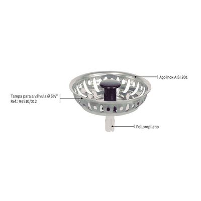 Cuba De Encaixe Para Embutir Lavínia 17l Em Aço Inox Alto Polido 40x34 - Tramontina 94081507