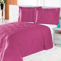 Cobre Leito Pratic Rosas Solteiro 2 Pecas - Pink