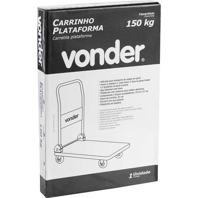 Carrinho plataforma 150 kgf VONDER
