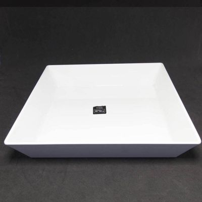 Travessa Retangular Branca 3,5L Profissional Servir Buffet Melamina Haus Concept Saladas Massas