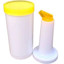 Kit 4 Garrafa Store'n Pour 1l Amarela Weck para Licores Caldas Sucos Bartender