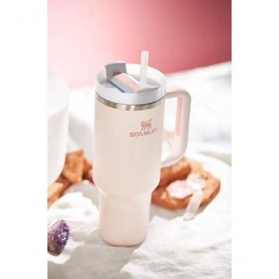 Garrafa Térmica Quencher 2.0 Rose Quartz 887ml Stanley Rosa Claro