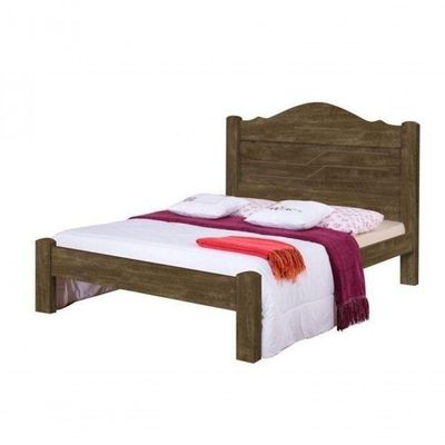 Cama Thalia Casal 1,38cm Castanho - Cambel