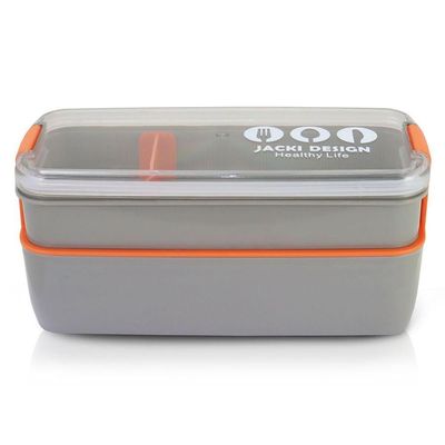 Pote Marmita De 2 Andares 750ml - Vibe Cinza - Cinza
