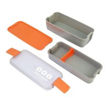 Pote Marmita De 2 Andares 750ml - Vibe Cinza - Cinza