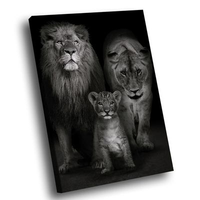 Quadro Black And White Family Br Artes Pequeno 60x40