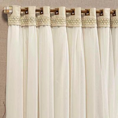 Cortina Grécia 2 Mts Sala Quarto Blackout Para Varão - Palha