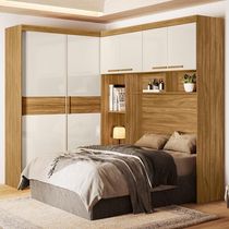 Quarto Modulado Casal Florença Freijó Off White Moval