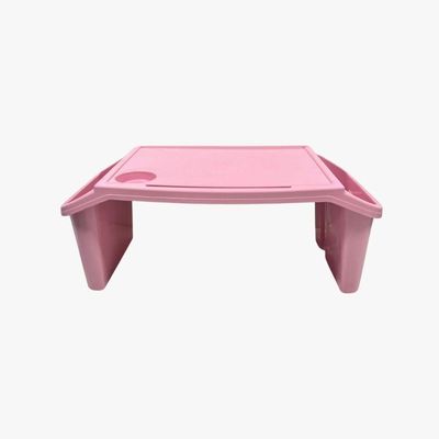 Kit 3 Bandeja Mesa Colo Apoio Comer Refeição Cama Suporte Notebook Rosa