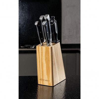 Conjunto Facas 6 Peças Com Cepo Infinity - Brinox