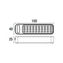 Luminária De Emergência Led Blumenau 1w Com Plug Integrado Bivolt 6500k Luz Branca