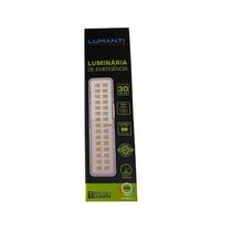 Luminária De Emergência 30 Leds 2w 100 Lumens