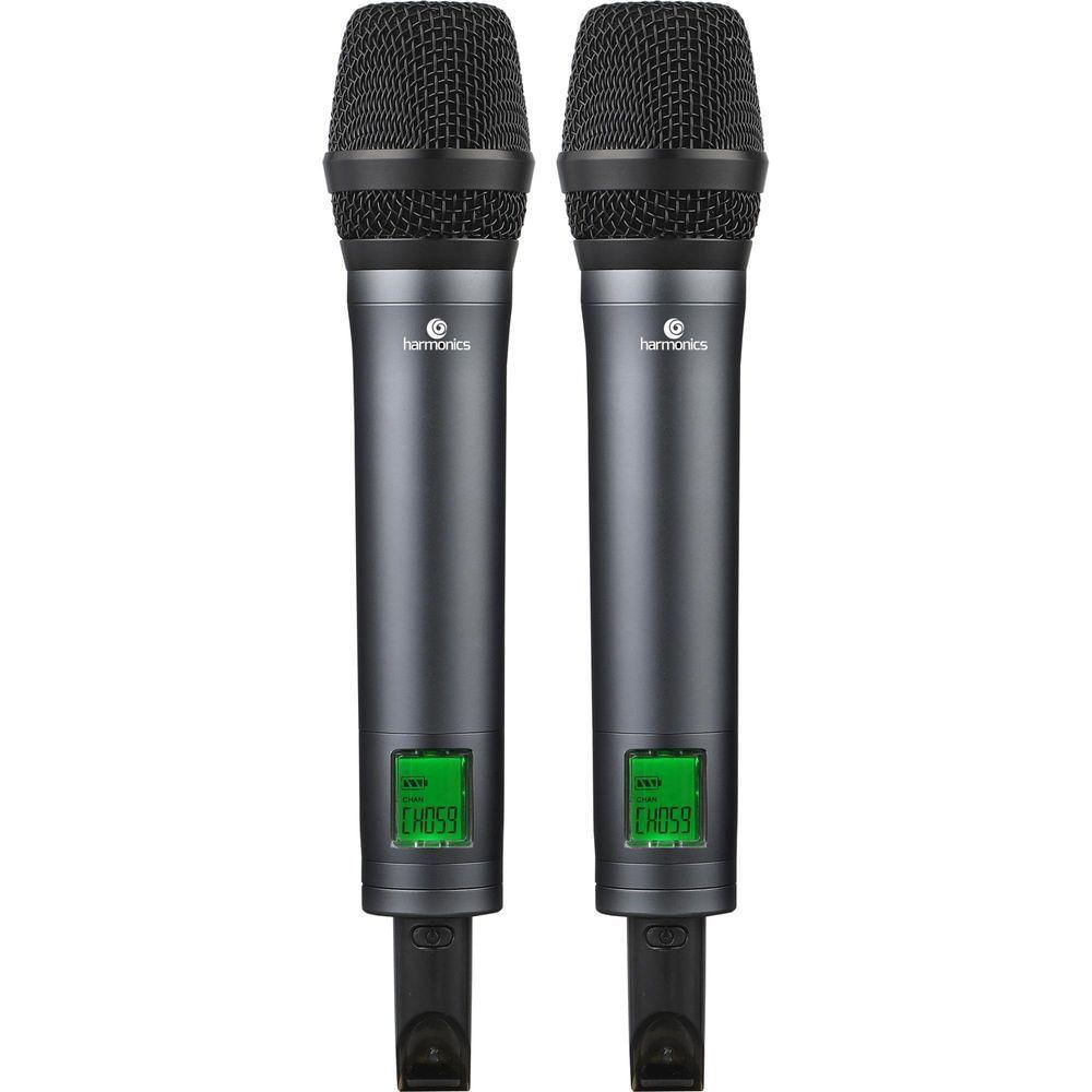 Microfone Sem Fio Harmonics Hsf-300 Duplo