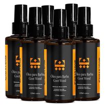 Kit 6 óleo Hidratante Para Barba Goot Wood Embaixador 120ml
