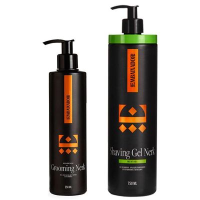 Grooming Capilar Nerk + Shaving Gel Nerk Menthol Embaixador 750Ml