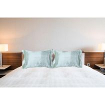 Par Fronhas Cetim Seda Luxo Antifrizz 50x70cm - Magic Enxovais Pérola