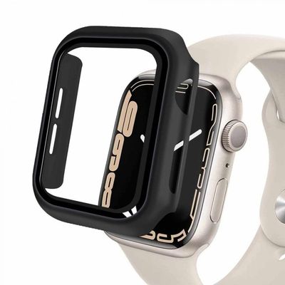 Case Para Apple Watch 45Mm (Series 7) - Armor + Película Integrada Na Case - Preta - Gshield
