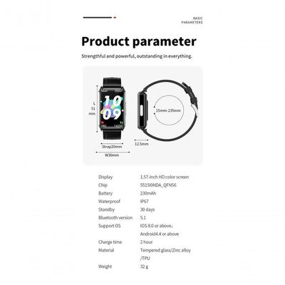 Smartwatch Smartch Stk8321 à Prova D'água Rosa Claro