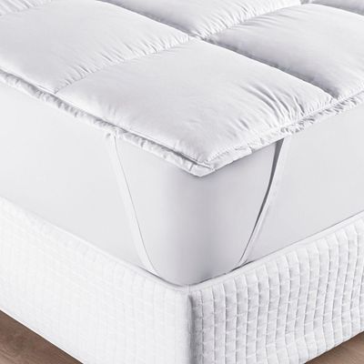 Protetor De Colchão Macio Pillow Top Casal Padrão Scartec Micropercal 200 Fios - Branco
