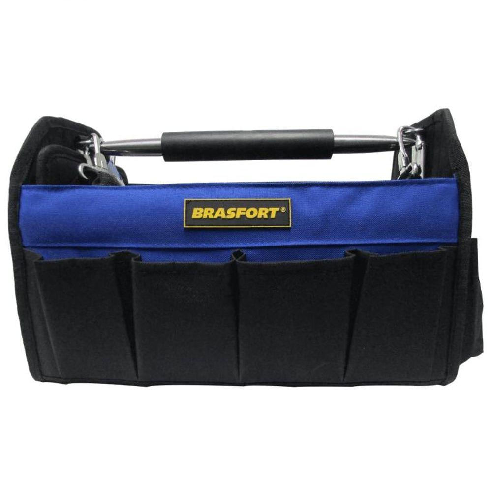 Bolsa Para Ferramentas 14 Bolsos Azul-Preto Brasfort