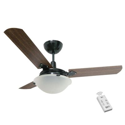 Ventilador Strill Preto 110V 3 Pás Verniz E Controle Remoto 110V