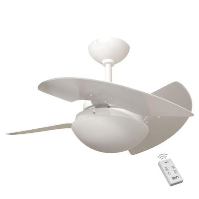 Ventilador Romênia 3 Pás 220V Branco E Controle Remoto 220V