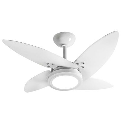 Ventilador Led Paris Branco 4 Pás 220V 220V