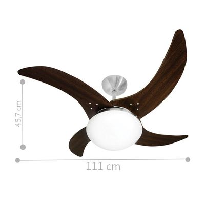 Ventilador Carvalho 4 Pás 110V Tabaco 110V