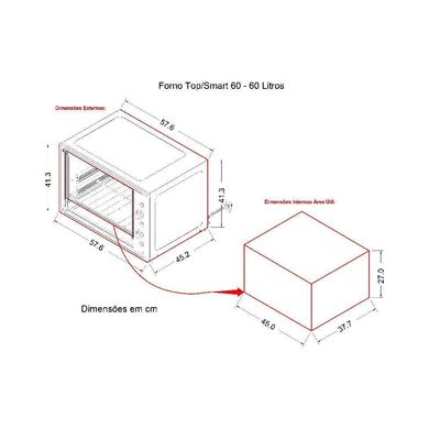 Forno Elétrico Bancada Com Espeto Giratório Preto 220V 220v