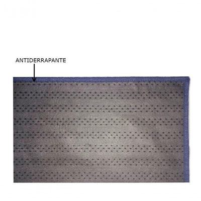 Tapete Sala Escritório 1,50x 2,00 Antiderrapante Cinza Ht-07