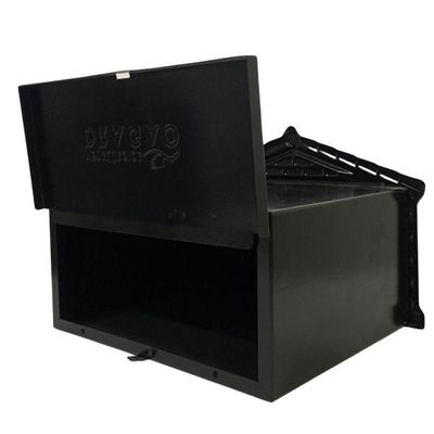 Caixa De Correios Pombinhos De Muro Pequena 12x25x12cm Preta