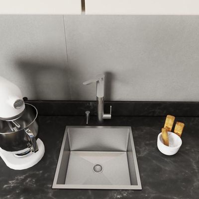 Pia Cuba Inox De Cozinha 350X350Mm Quadrada