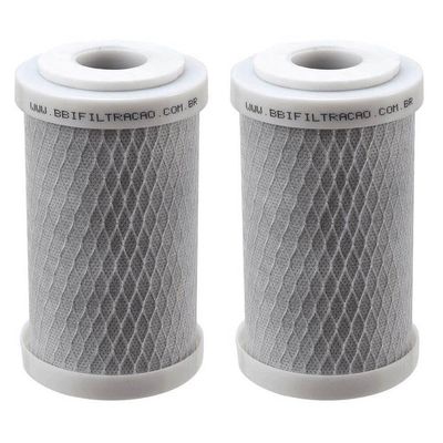 Filtro Branco Carvão Ativado Pou Bbi F125 + 2 Refis
