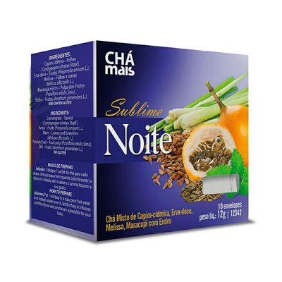 Kit 2 Chá Sublime Noite Clinicmais 10 Sachês 12G