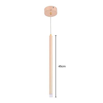 Lustre Pendente Skylight Aaron 3079l Led Bivolt Dourado/transparente