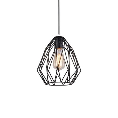 Lustre Pendente Taschibra Christa Preto E27 Bivolt