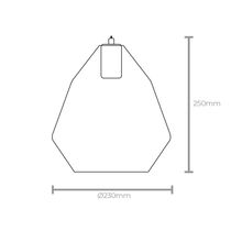 Lustre Pendente Taschibra Christa Preto E27 Bivolt
