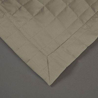 Kit Cobre Leito Colcha Monaco Queen Dupla Face 3 Peças - Cáqui