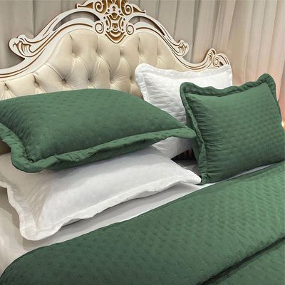 Coordenado Cobre Leito Casal E Lençol Diplomata 7 Peças - Verde