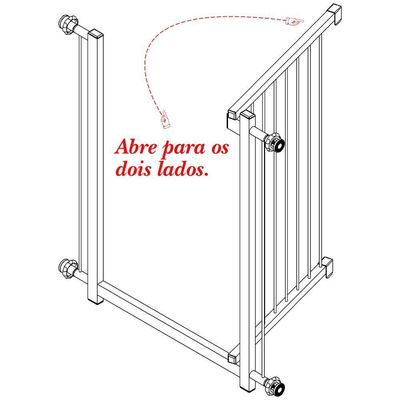 Grade Portão Divisor Ambiente Multigrade 70 Cm Branco