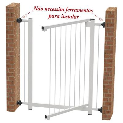 Grade Portão Divisor Ambiente Multigrade 70 Cm Branco