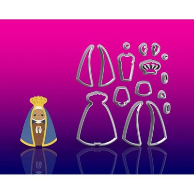 Cortador Santa Nossa Senhora Aparecida Modular Tamanho 8 Cm