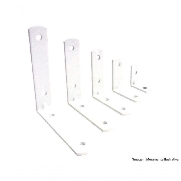 Cantoneira P/moveis Overtime Branco 1.1/2" C/20pcs