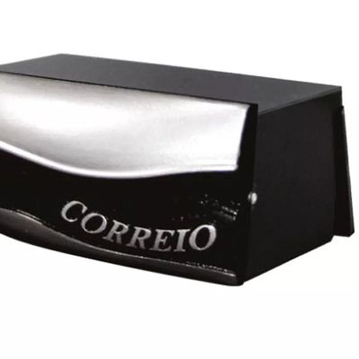 Caixa Correio Muroembutir Preto Moderna Sofisticada 30x25x12